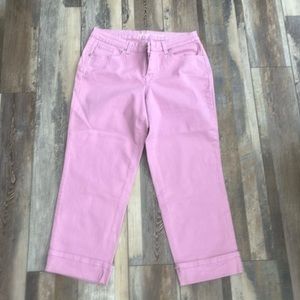 Lavender crop jeans curvy capri